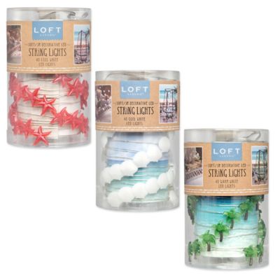 Loft Living 10-Foot 40-Light LED Micro Palm Trees String Lights - Bed Bath & Beyond